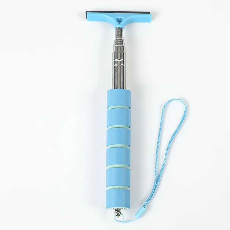 Telescopic Rearview Mirror Wiper Cleaning Tool for Automotive Glass Maintenance