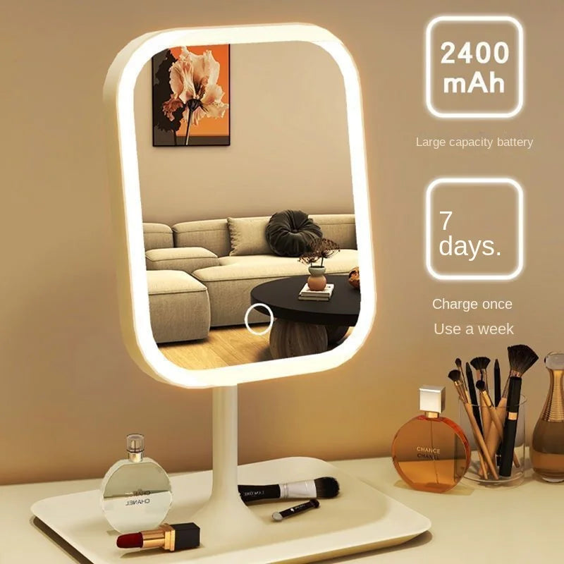 Illuminate Your Beauty: Niche Modern LED Makeup Mirror with Touch Control & 3 Adjustable Light Settings for Perfect Grooming