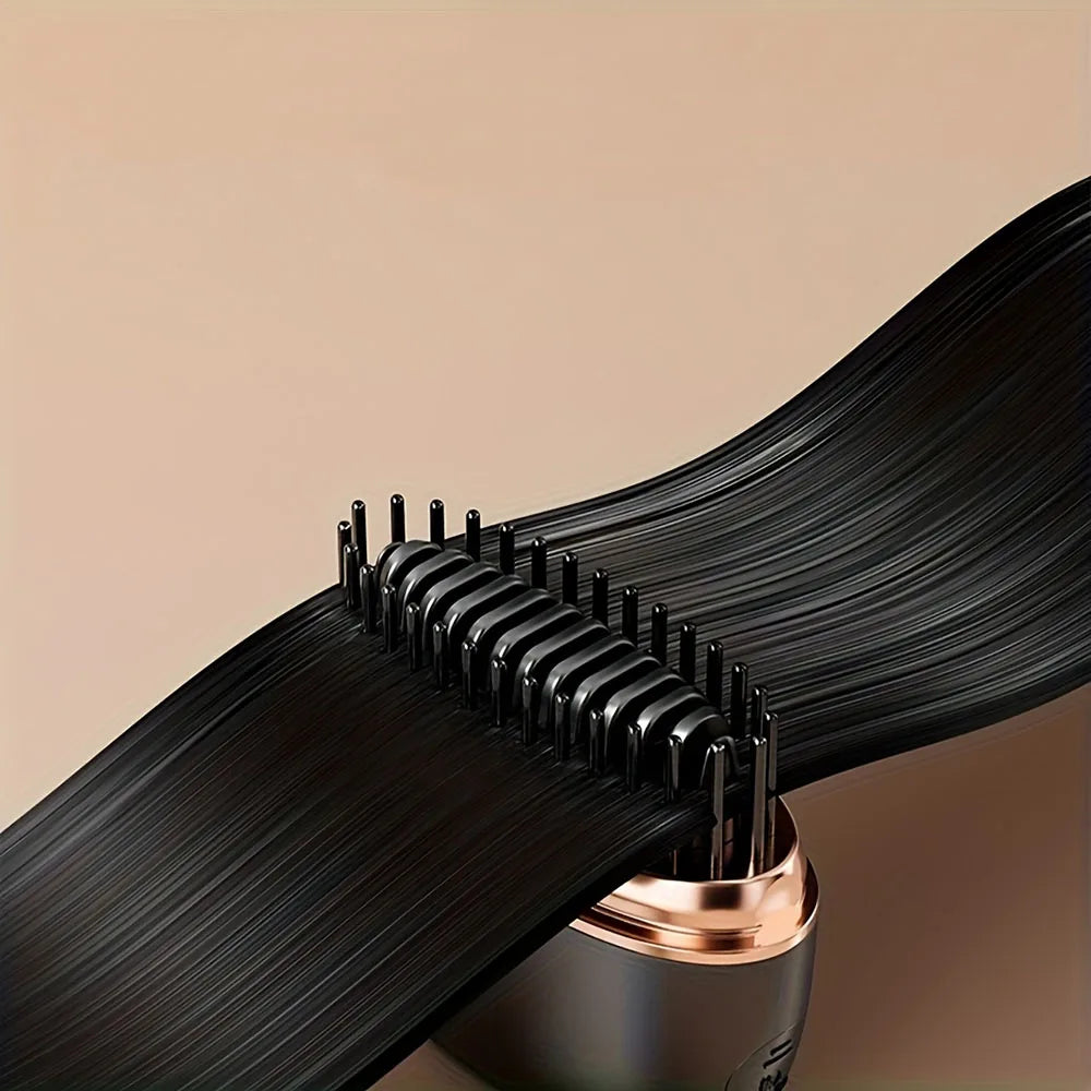 Elevate Your Hair Game with the Wireless Hair Straightening Comb - USB Rechargeable Styling Brush for Effortless Smoothness