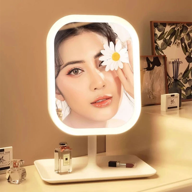 Illuminate Your Beauty: Niche Modern LED Makeup Mirror with Touch Control & 3 Adjustable Light Settings for Perfect Grooming